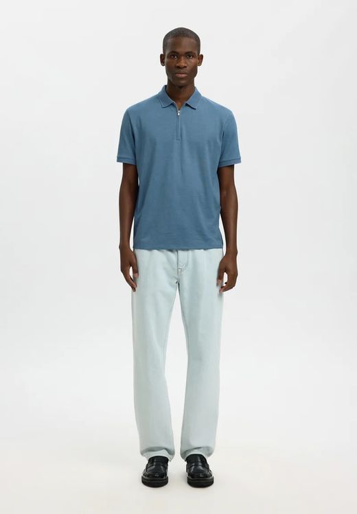 Poli m/c con cremallera Selected Blue