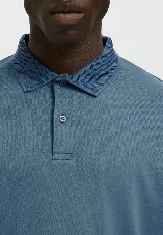 Poli m/c con cremallera Selected Blue