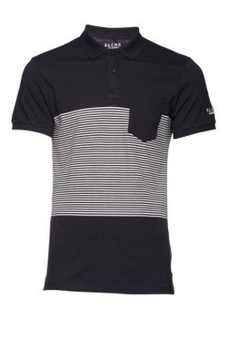 Blend Of America Navy Basic Striped Polo