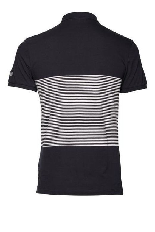 Blend Of America Navy Basic Striped Polo