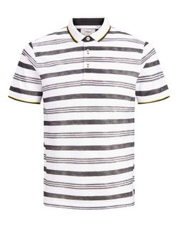 Polo básico de piqué con rayas Produkt Black