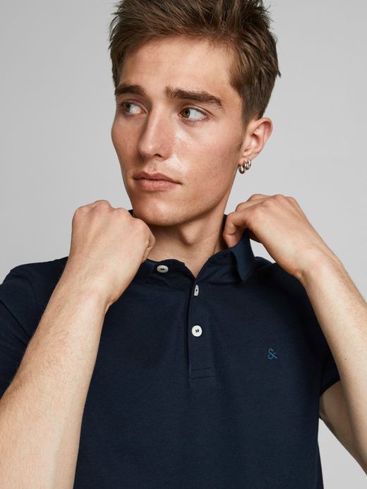 Polo m/c básico piqué Jack & Jones Dark Navy