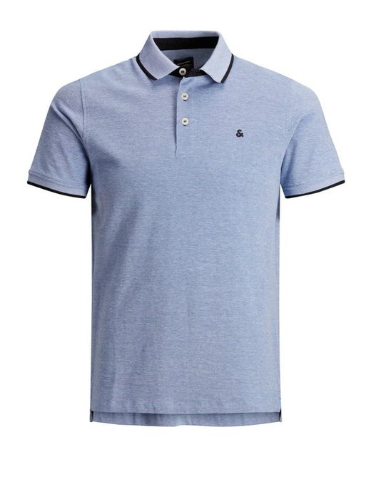 Jack & Jones Bright Cobalt heather pique basic polo