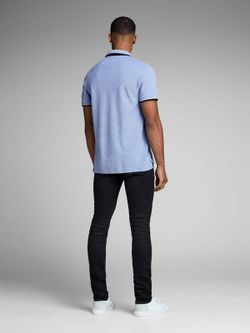 Jack & Jones Bright Cobalt heather pique basic polo