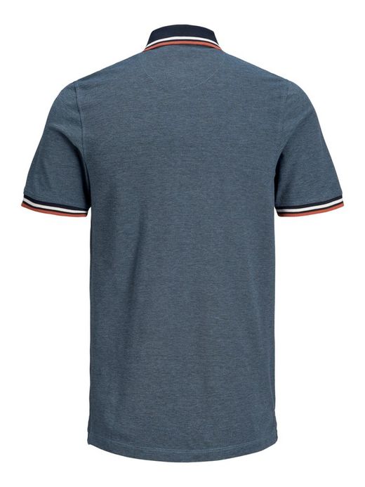 Jack & Jones Denim Blue Heather Pique Basic Polo