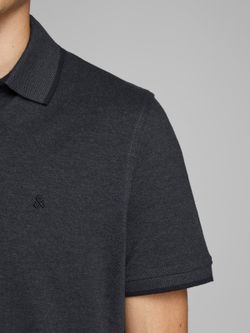 Polo m/c básico piqué Jack & Jones Dark Grey