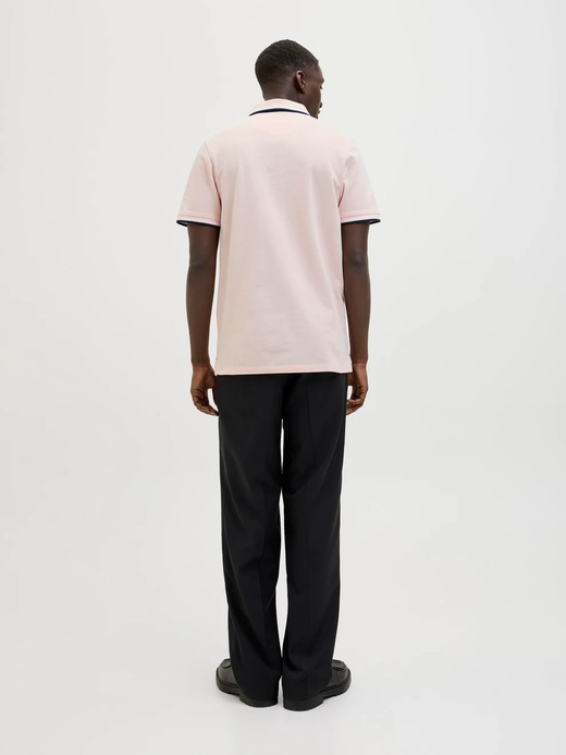 Polo m/c básico piqué ribeteado Jack & Jones Peach Whip