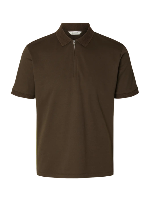 Polo m/c con cremallera Selected Delicioso