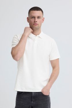 Polo m/c con detalle rombo relieve Blend Of America Off White