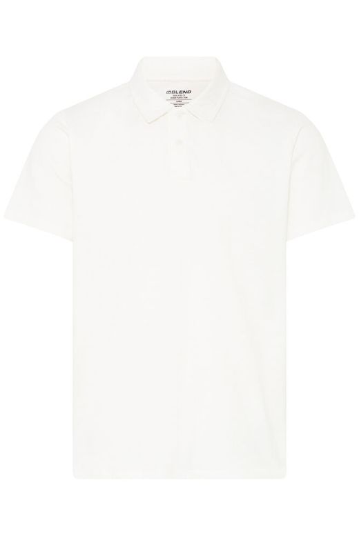 Polo m/c con detalle rombo relieve Blend Of America Off White