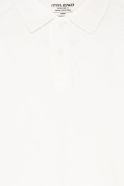 Polo m/c con detalle rombo relieve Blend Of America Off White