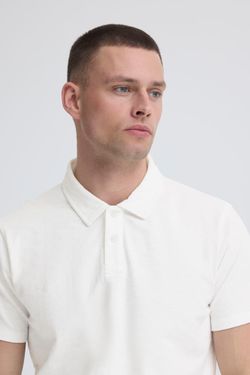 Polo m/c con detalle rombo relieve Blend Of America Off White