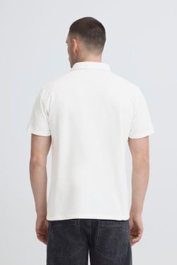 Polo m/c con detalle rombo relieve Blend Of America Off White