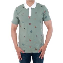 Polo m/c con dibujos Jack & Jones Chinois Green