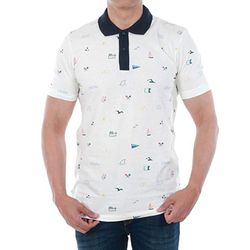 M / c polo shirt with Jack & Jones Cloud Dancer drawings