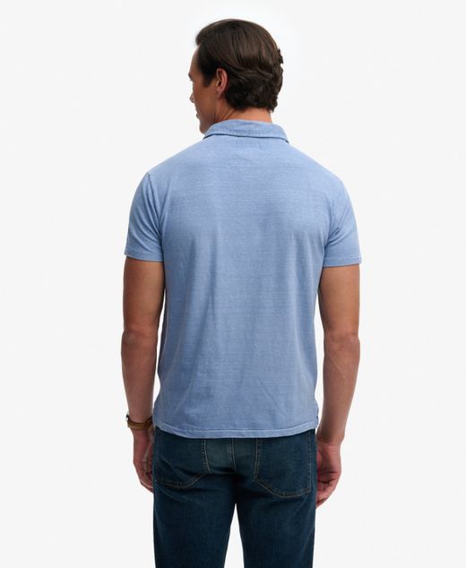 Polo m/c con efecto desgastado Superdry Blue