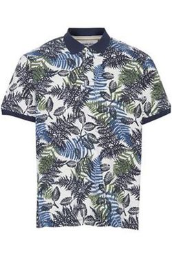 Polo m/c con estampado hojas Blend Of America Dress Blue