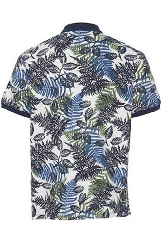 Polo m/c con estampado hojas Blend Of America Dress Blue