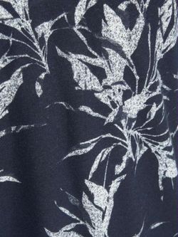 Polo m/c con estampado hojas tropicales Jack & Jones Navy Blazer