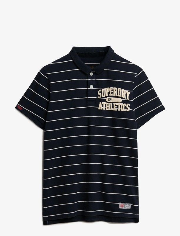 Polo m/c con rayas marineras Superdry Eclipse Navy 4XL