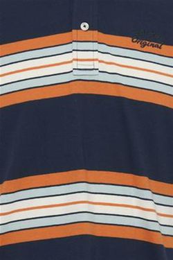 Polo m/c con rayas multicolor Blend Of America Blue