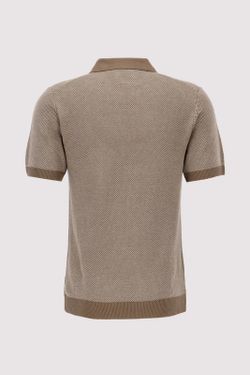Polo m/c de punto granualdo Jack & Jones Shitake