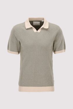 Polo m/c de punto granulado Jack & Jones Vetiver