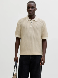 Polo m/c de punto Jack & Jones Whitecap Gray