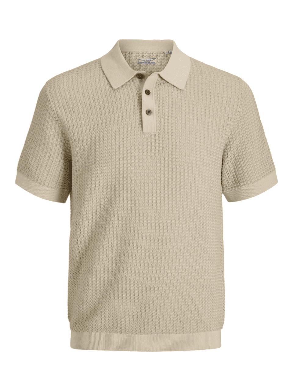 Polo m/c de punto Jack & Jones Whitecap Gray 4XL