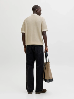 Polo m/c de punto Jack & Jones Whitecap Gray