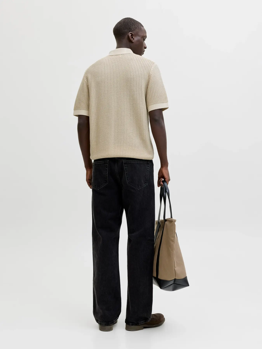 Polo m/c de punto Jack & Jones Whitecap Gray