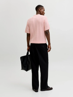 Polo m/c de punto liso Jack & Jones Impatiens Pink