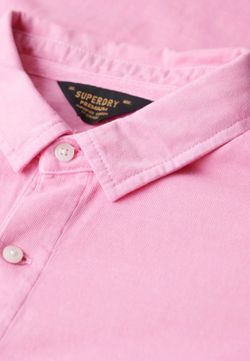 Polo m/c efecto delavado Superdry Pink