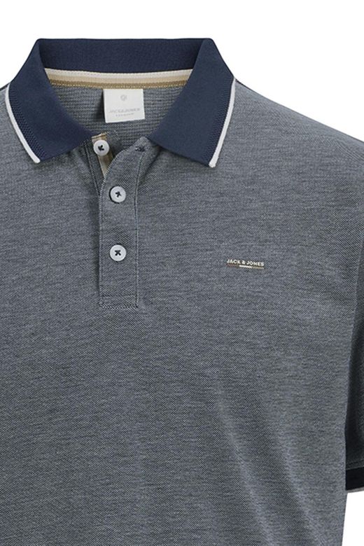 Polo m/c jaspeado Jack & Jones Blue Nights