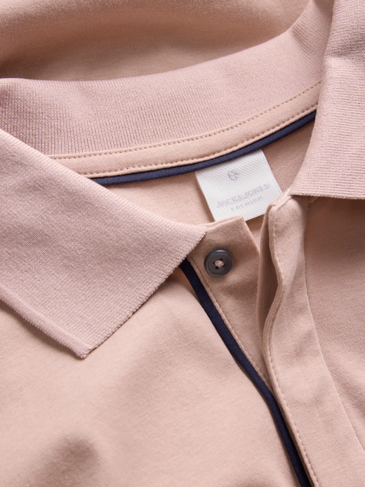Polo m/c liso Jack & Jones Adobe Rose