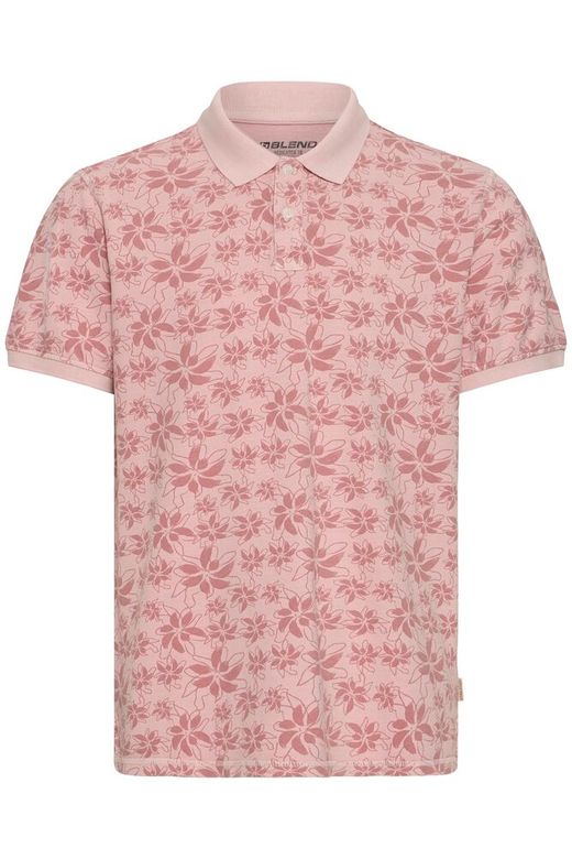 Polo m/c oiqué con estampado floral Blend Of America Rose