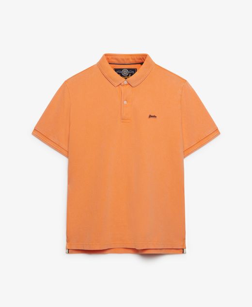 Polo m/c piqué básico Superdry Orange