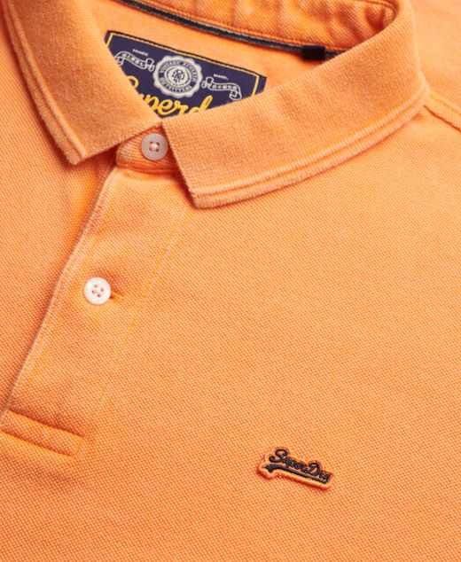 Polo m/c piqué básico Superdry Orange