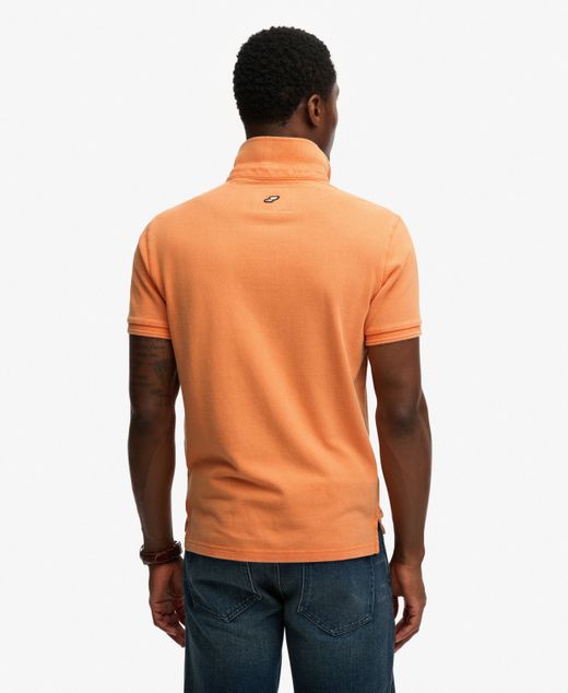 Polo m/c piqué básico Superdry Orange