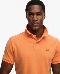 Polo m/c piqué básico Superdry Orange