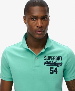 Polo m/c piqué con efecto delavado Superdry Hot Mint