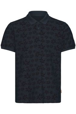 Polo m/c piqué con estampado flores monocolor Blend Of America Dark Grey
