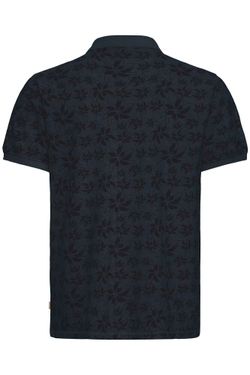 Polo m/c piqué con estampado flores monocolor Blend Of America Dark Grey