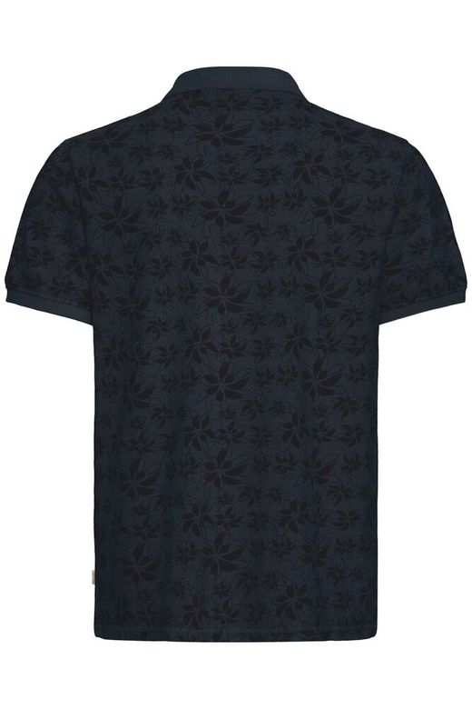 Polo m/c piqué con estampado flores monocolor Blend Of America Dark Grey