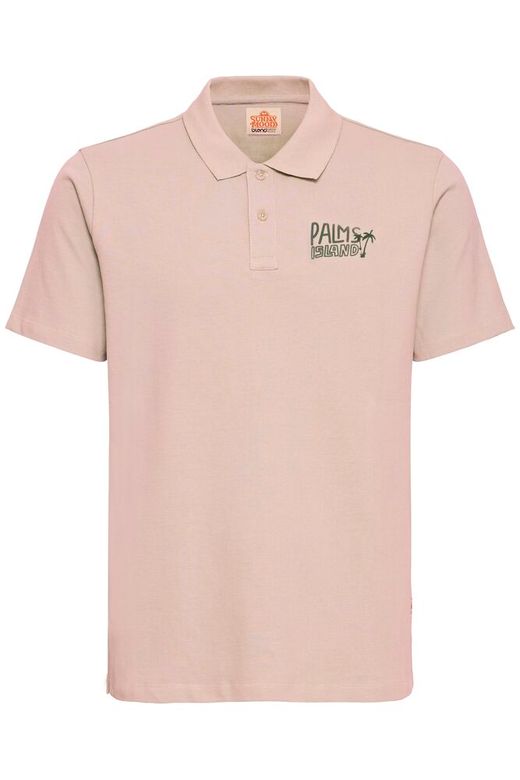 Polo m/c piqué con letras Blend Of America Rose