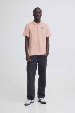 Polo m/c piqué con letras Blend Of America Rose