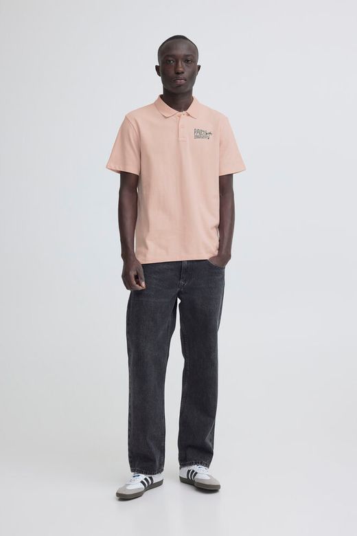 Polo m/c piqué con letras Blend Of America Rose