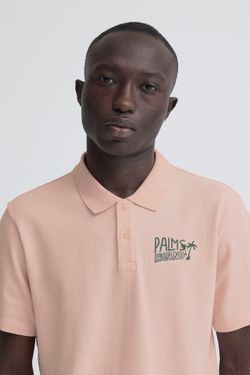 Polo m/c piqué con letras Blend Of America Rose