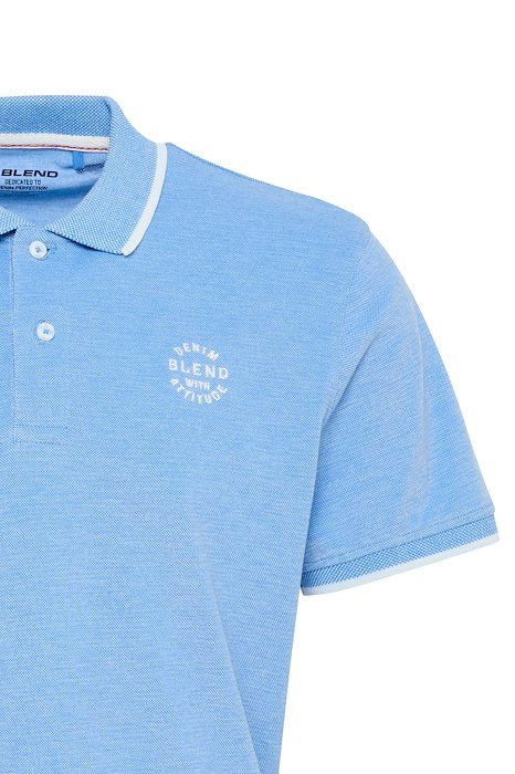 Polo m/c piqué con ribete Blend Of America Dress Blue