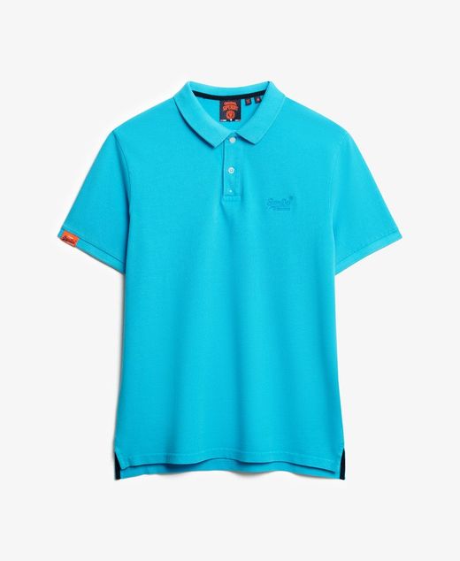 Polo m/c piqué Superdry Blue